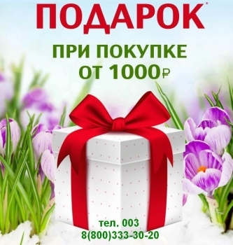 Интернет аптека 003 дарит подарки при покупке от 1000 рублей!